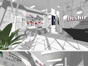 原創(chuàng)精品化妝品展廳SU模型設(shè)計(jì) 高清模板資源與包裝裝潢靈感大全